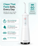 White flosser clean