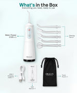 White flosser contents