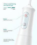 White flosser detail